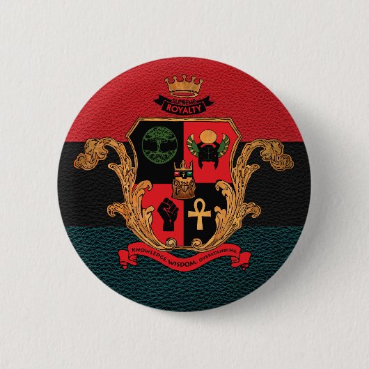 Hoogste Royalty Nobility Crest Button (Tri) (Voorkant)