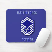 Hoogste Sergeant-Veldwebel USAF Mini Basketbalring Muismat (Met muis)