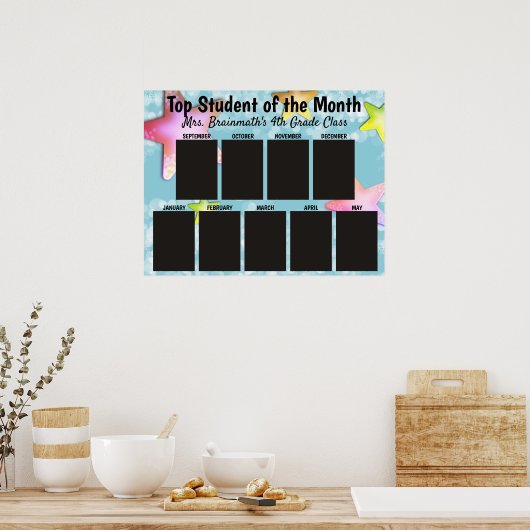 Hoogste student van de de fotovertoning van de maa poster (Keuken)