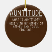 Hoogste tante van Nephew Gift Keramisch Ornament (Achterkant)
