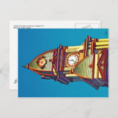 Hoogste van Caldwell County Courthouse, Lockhart,  Briefkaart (Voorkant / Achterkant)