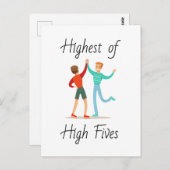 Hoogste van de vijf gefeliciteerd briefkaart (Voorkant / Achterkant)