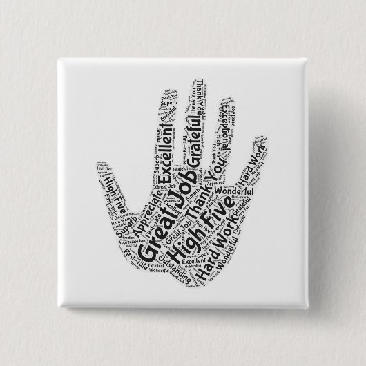 Hoogste vijf knoppen vierkante button 5,1 cm (Voorkant)