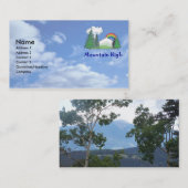 Hoogste Visitekaartje van bergen (Voorkant / Achterkant)