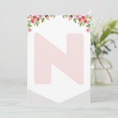 Hoogste voorzitter 1e verjaardag Boedland Banner N Kaart (Staand voorkant)