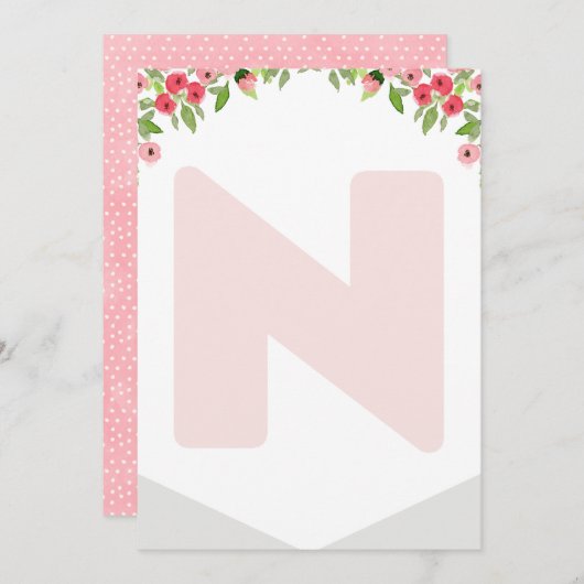 Hoogste voorzitter 1e verjaardag Boedland Banner N Kaart (Voorkant / Achterkant)