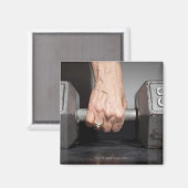 Hoogste vrouwen die gewichten heffen magneet (Voorkant / Achterkant)