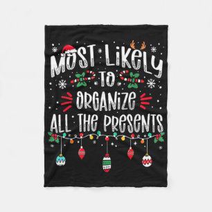 Hoogstwaarschijnlijk alle cadeaus familie kerst or fleece deken