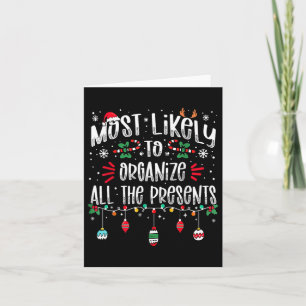 Hoogstwaarschijnlijk alle cadeaus familie kerst or kaart
