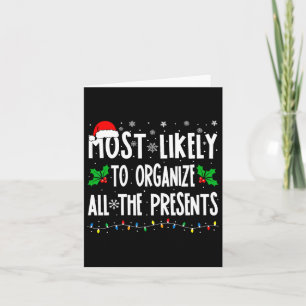 Hoogstwaarschijnlijk alle cadeaus familie Kerstmis Kaart