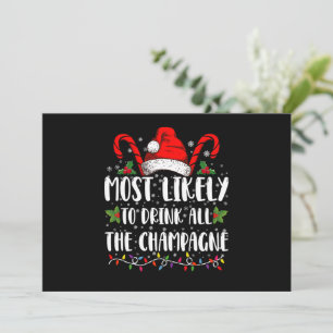 Hoogstwaarschijnlijk alle champagne Kerst Drink op Kaart