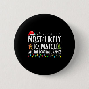 Hoogstwaarschijnlijk alle de Footbyll Games Christ Ronde Button 5,7 Cm