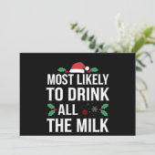 Hoogstwaarschijnlijk alle Drink van de melk kerst Aankondiging (Staand voorkant)