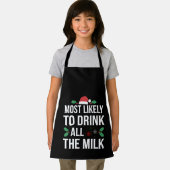 Hoogstwaarschijnlijk alle Drink van de melk kerst Schort (Insitu)