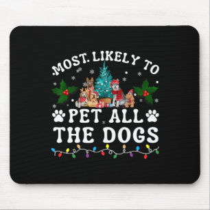 Hoogstwaarschijnlijk alle honden aaien Funny Dog L Muismat