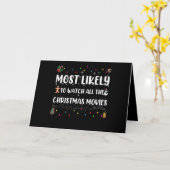 Hoogstwaarschijnlijk alle kerstfilms kijken kaart (Gele Bloem)