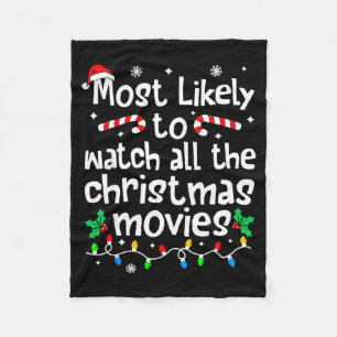 Hoogstwaarschijnlijk alle kerstfilms kijken Matchi Fleece Deken
