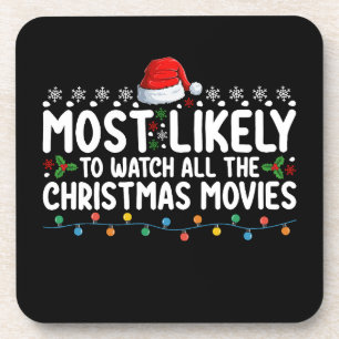 Hoogstwaarschijnlijk alle kerstfilms te bekijken bier onderzetter