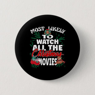 Hoogstwaarschijnlijk alle kerstfilms te bekijken F Ronde Button 5,7 Cm