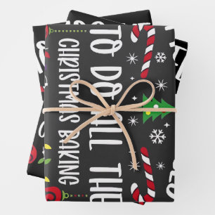 Hoogstwaarschijnlijk alle kerstgebak maken inpakpapier vel