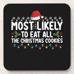 Hoogstwaarschijnlijk alle kerstkoekjes te eten Hol Bier Onderzetter