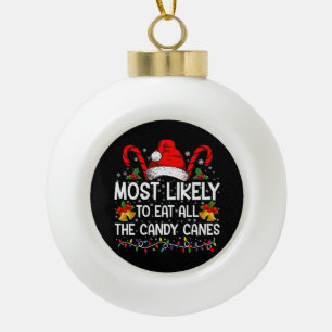 Hoogstwaarschijnlijk alle snoeprepen met Kerstmis Keramische Bal Ornament
