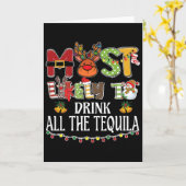 Hoogstwaarschijnlijk Alle Tequila Familie Kerst Dr Kaart (Gele Bloem)