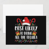 Hoogstwaarschijnlijk alle tequila opdrinken Grappi Kaart (Voorkant / Achterkant)