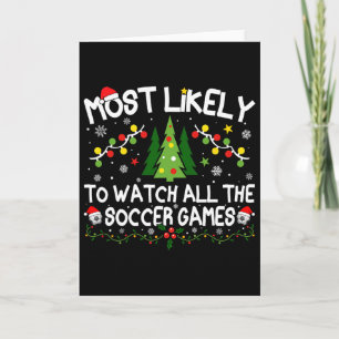 Hoogstwaarschijnlijk alle voetbalwedstrijden kerst kaart