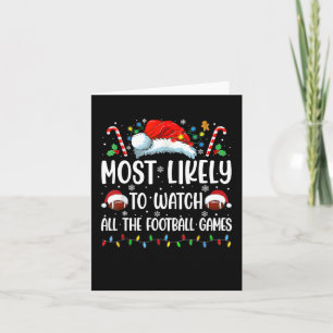 Hoogstwaarschijnlijk alle voetbalwedstrijden Kerst Kaart