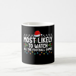 Hoogstwaarschijnlijk alle voetbalwedstrijden Kerst Koffiemok