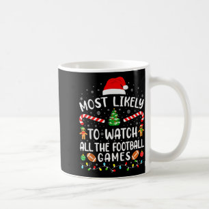 Hoogstwaarschijnlijk alle voetbalwedstrijden Kerst Koffiemok