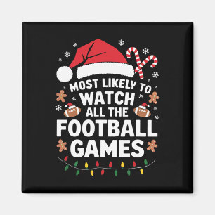 Hoogstwaarschijnlijk alle voetbalwedstrijden Kerst Magneet