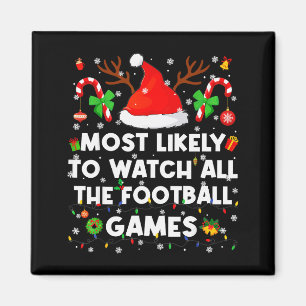 Hoogstwaarschijnlijk alle voetbalwedstrijden Kerst Magneet