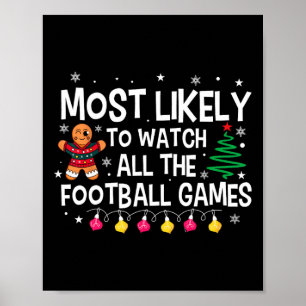 Hoogstwaarschijnlijk alle voetbalwedstrijden Kerst Poster