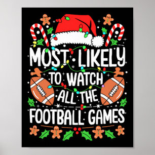 Hoogstwaarschijnlijk alle voetbalwedstrijden Kerst Poster