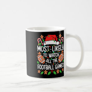Hoogstwaarschijnlijk alle voetbalwedstrijden kijke koffiemok