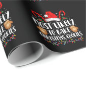 Hoogstwaarschijnlijk Bake Christmas Cookie Xmas Fa Cadeaupapier (Rol Hoek)