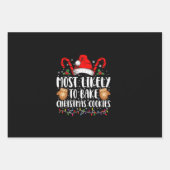 Hoogstwaarschijnlijk Bake Christmas Cookie Xmas Fa Inpakpapier Vel (Voorkant)