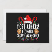 Hoogstwaarschijnlijk Bake Christmas Cookie Xmas Fa Kaart (Voorkant)