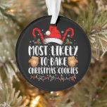 Hoogstwaarschijnlijk Bake Christmas Cookie Xmas Fa Ornament<br><div class="desc">Hoogstwaarschijnlijk Bake Christmas Cookie Xmas Familie Bijpassende Meisjes</div>