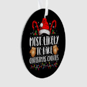 Hoogstwaarschijnlijk Bake Christmas Cookie Xmas Fa Ornament (voorkant)