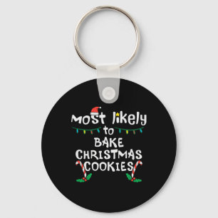Hoogstwaarschijnlijk Bake Christmas Cookie Xmas Fa Sleutelhanger