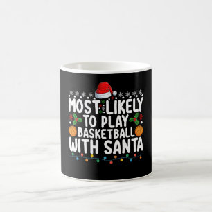 Hoogstwaarschijnlijk basketbal spelen met Kerstman Koffiemok