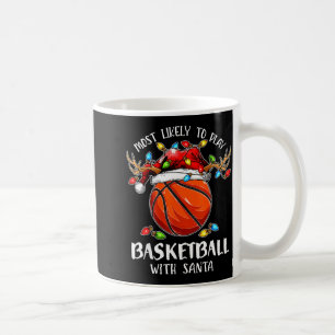Hoogstwaarschijnlijk basketbal spelen met Kerstman Koffiemok