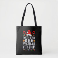 Hoogstwaarschijnlijk basketbal spelen met Kerstman