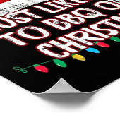 Hoogstwaarschijnlijk BBQ op kerst grappige bijpass Poster (Hoek)