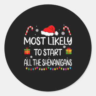 Hoogstwaarschijnlijk Begint Alle Schelmenstreken F Ronde Sticker