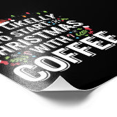 Hoogstwaarschijnlijk begint kerst met een koffiehu foto afdruk (Hoek)