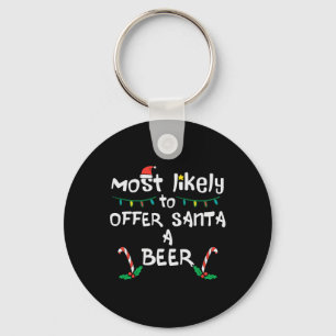 Hoogstwaarschijnlijk bieden Santa Christmas Family Sleutelhanger